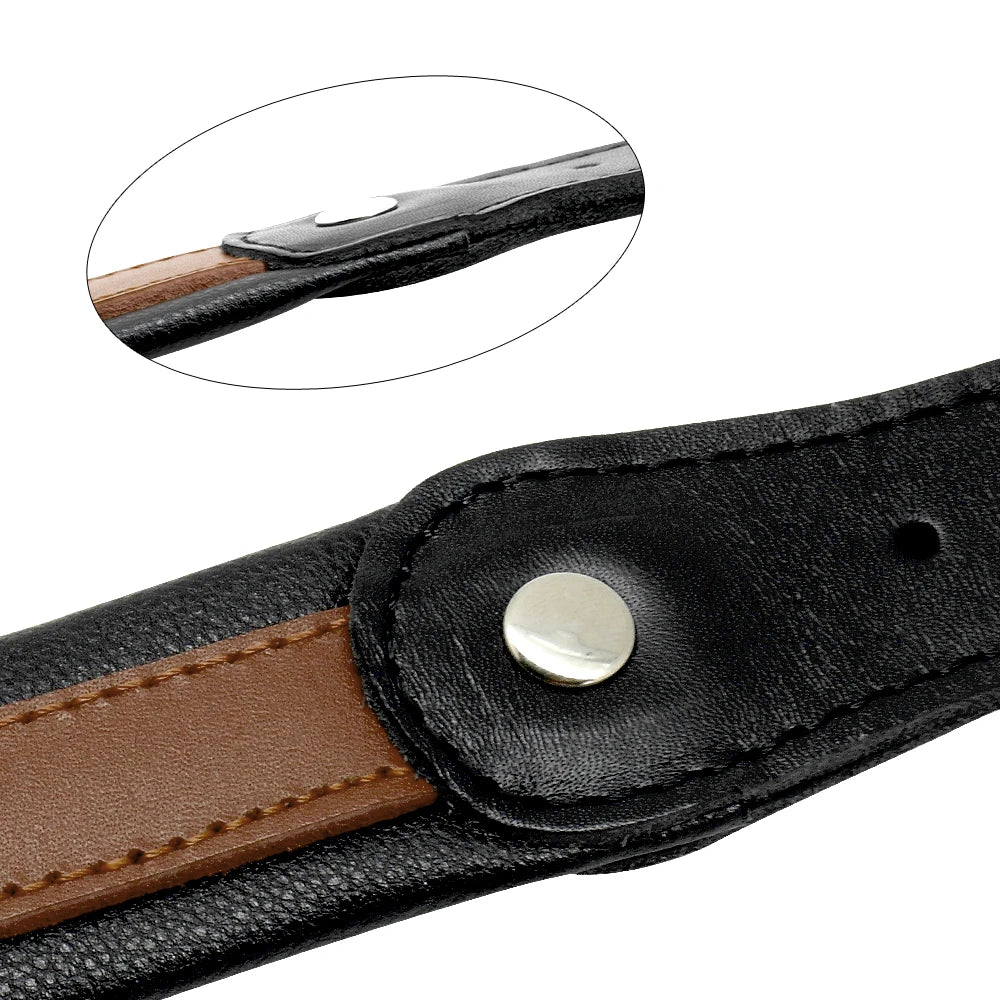 RCC Personalized Genuine Leather Dog Collar