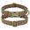 Personalized Dog ID Engraved Metal Buckle Collar coffee