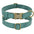 Personalized Dog ID Engraved Metal Buckle Collar green