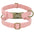 Personalized Dog ID Engraved Metal Buckle Collar pink