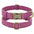 Personalized Dog ID Engraved Metal Buckle Collar purple