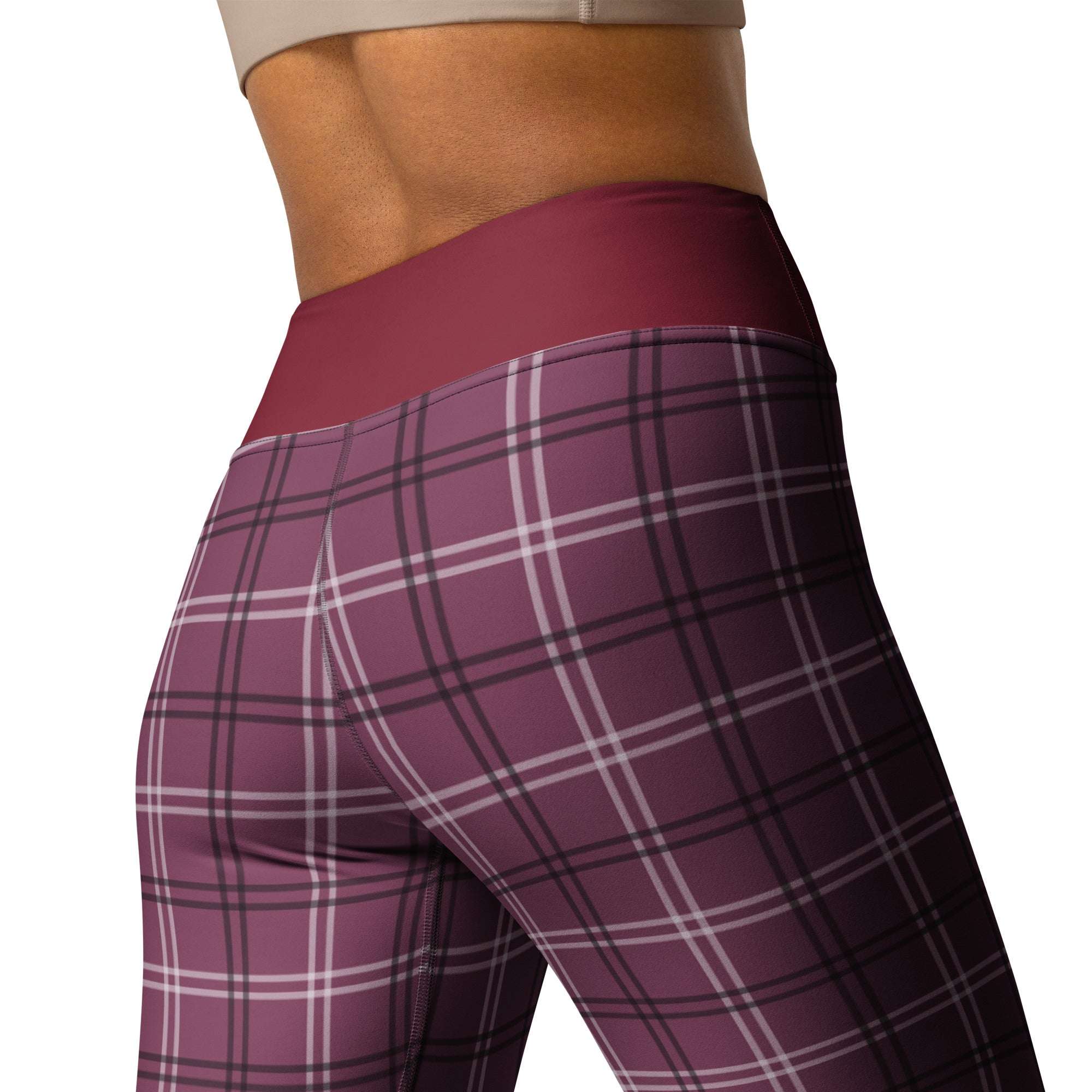 Berry Black Sports Leggings UPF 50