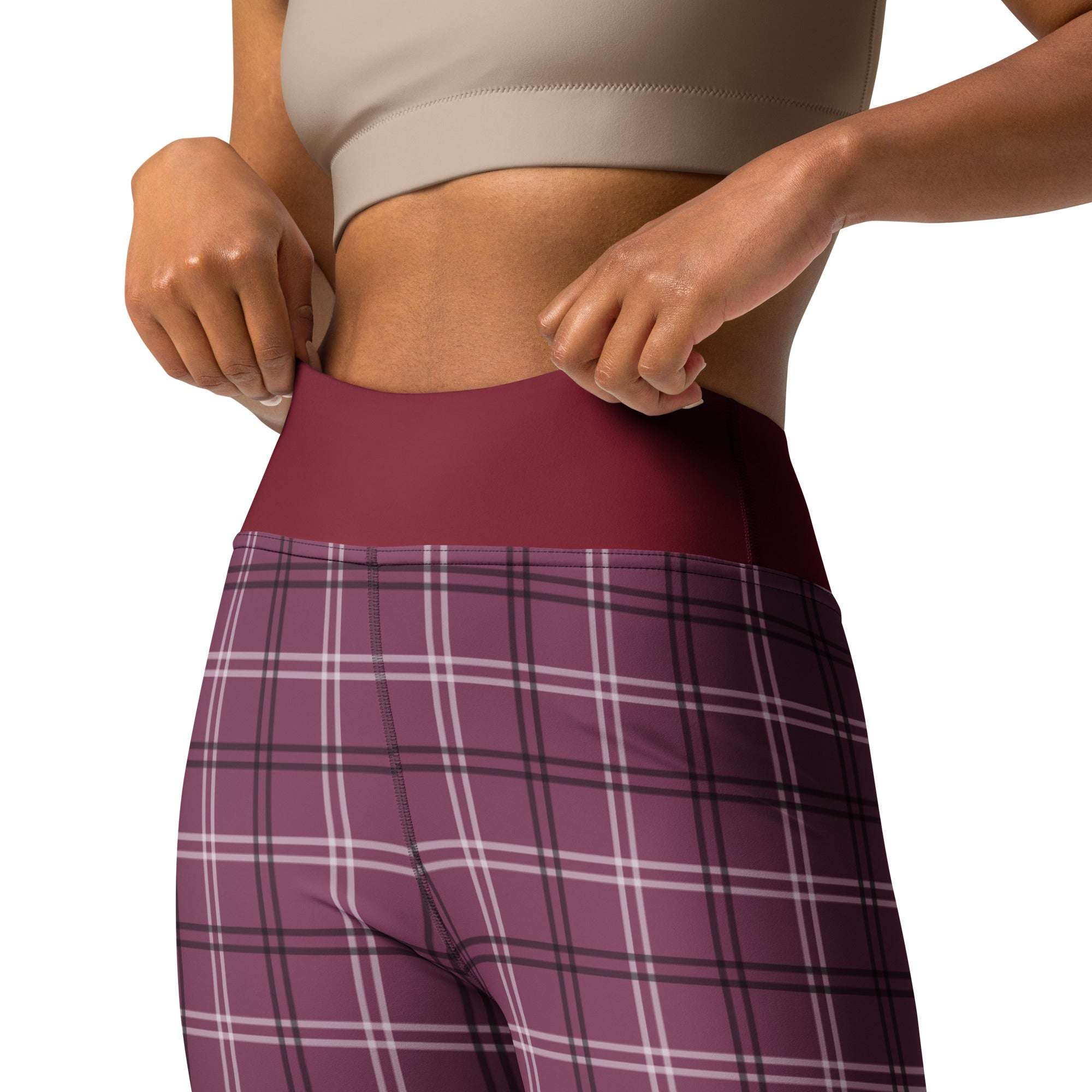 Berry Black Sports Leggings UPF 50