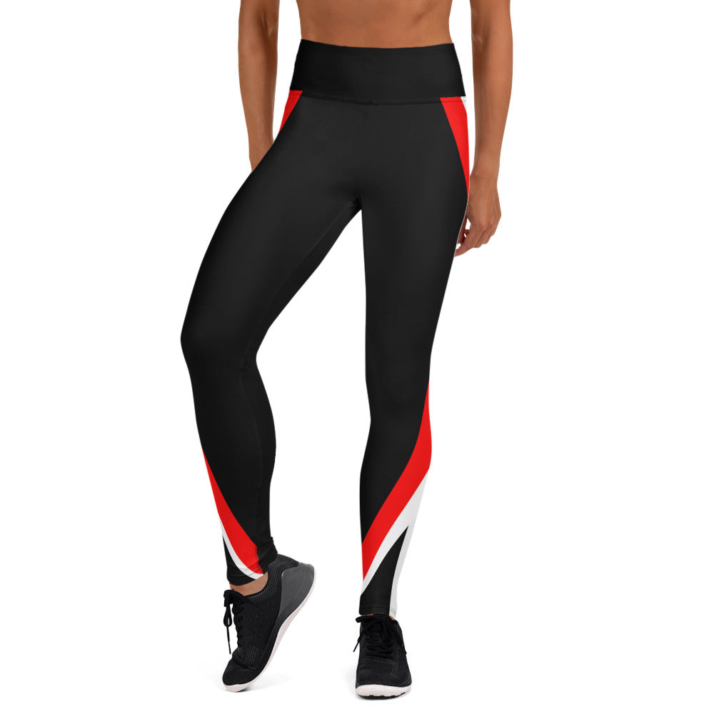 RCC Leggings UPF 50+ Red White and Black