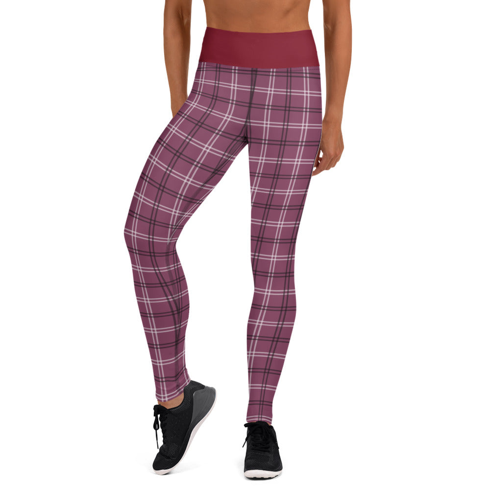 Berry Black Sports Leggings UPF 50