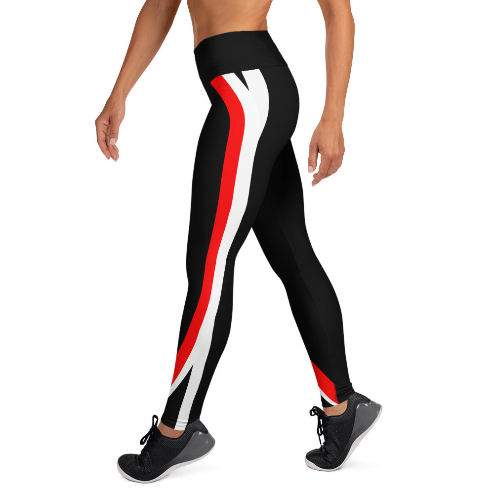 RCC Leggings UPF 50+ Red White and Black