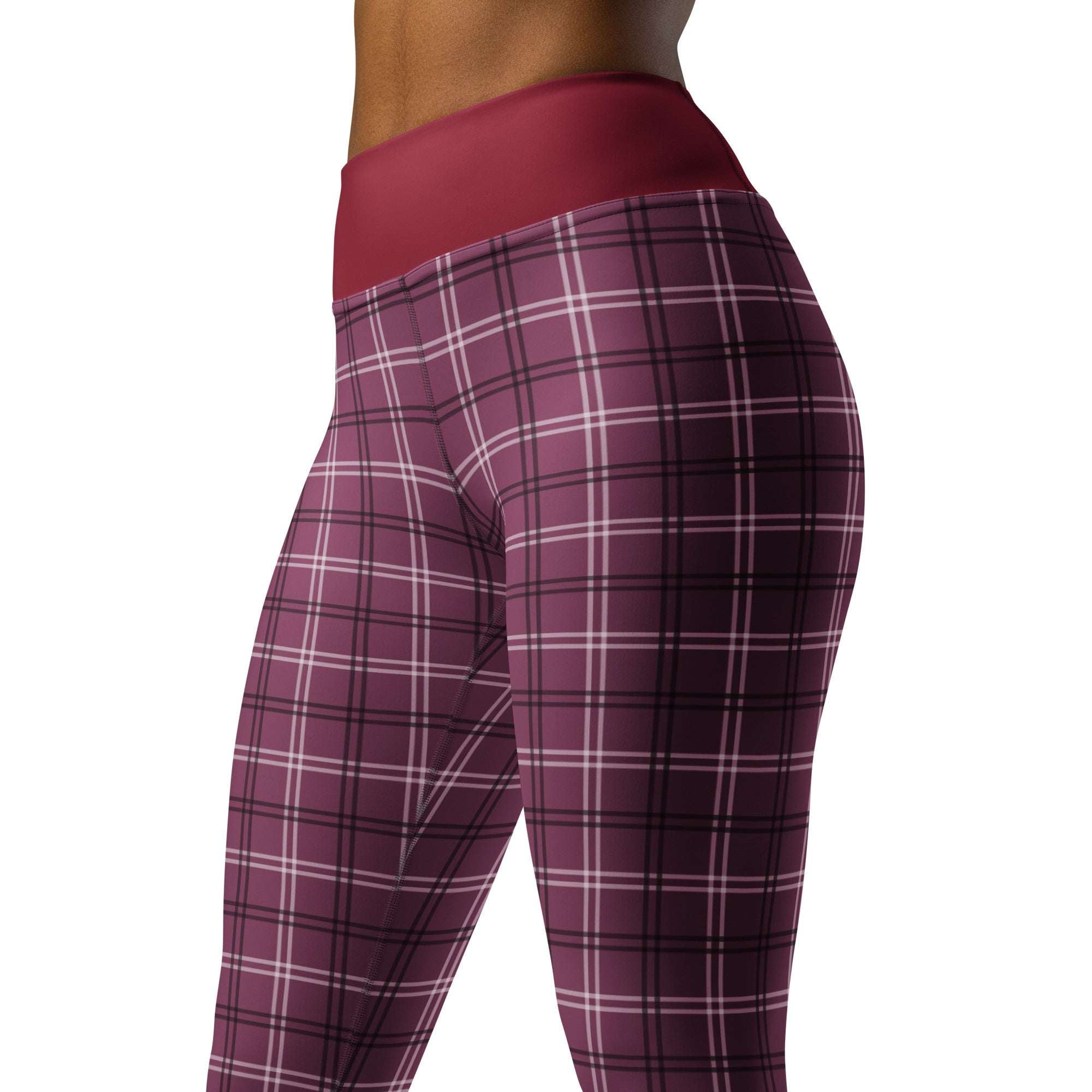 Berry Black Sports Leggings UPF 50