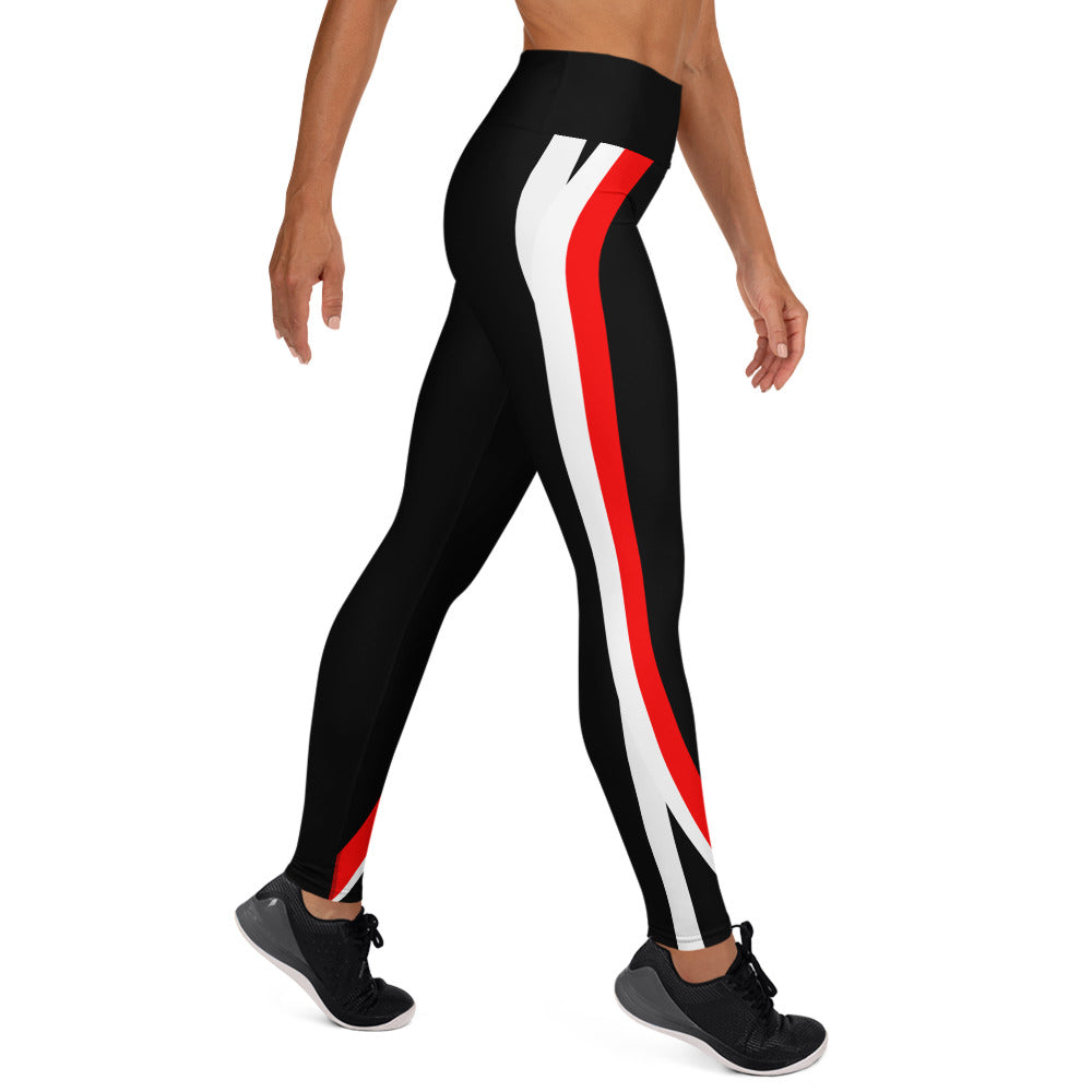 RCC Leggings UPF 50+ Red White and Black