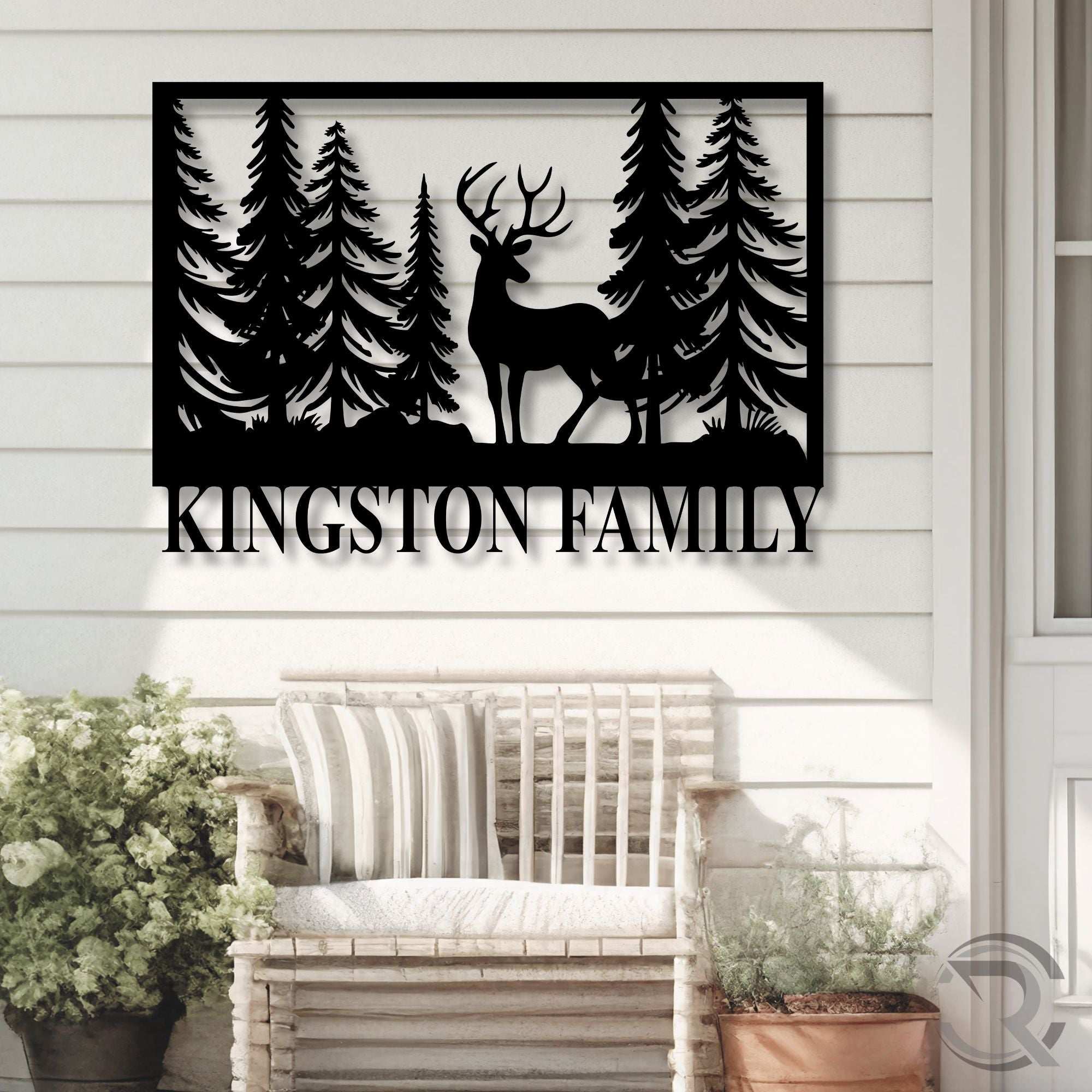 Family Hunting Lodge Custom Metal Art