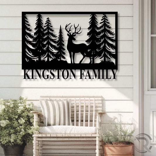 Family Hunting Lodge Custom Metal Art