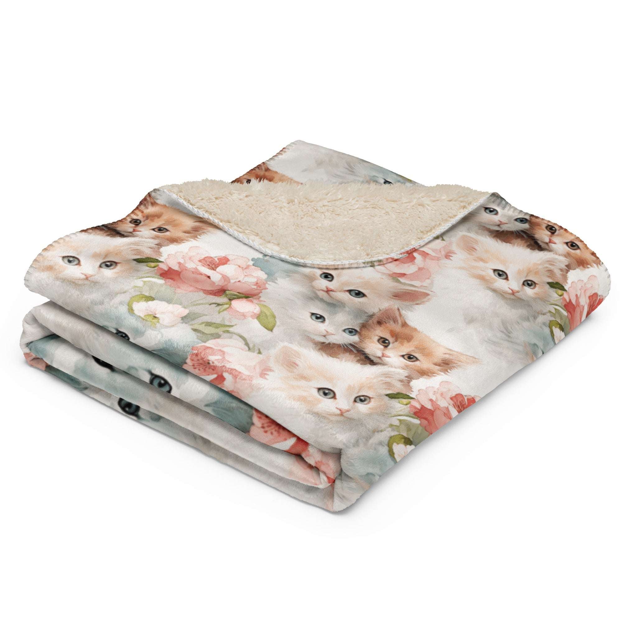 RCC Sherpa Blanket Sweet Kitty