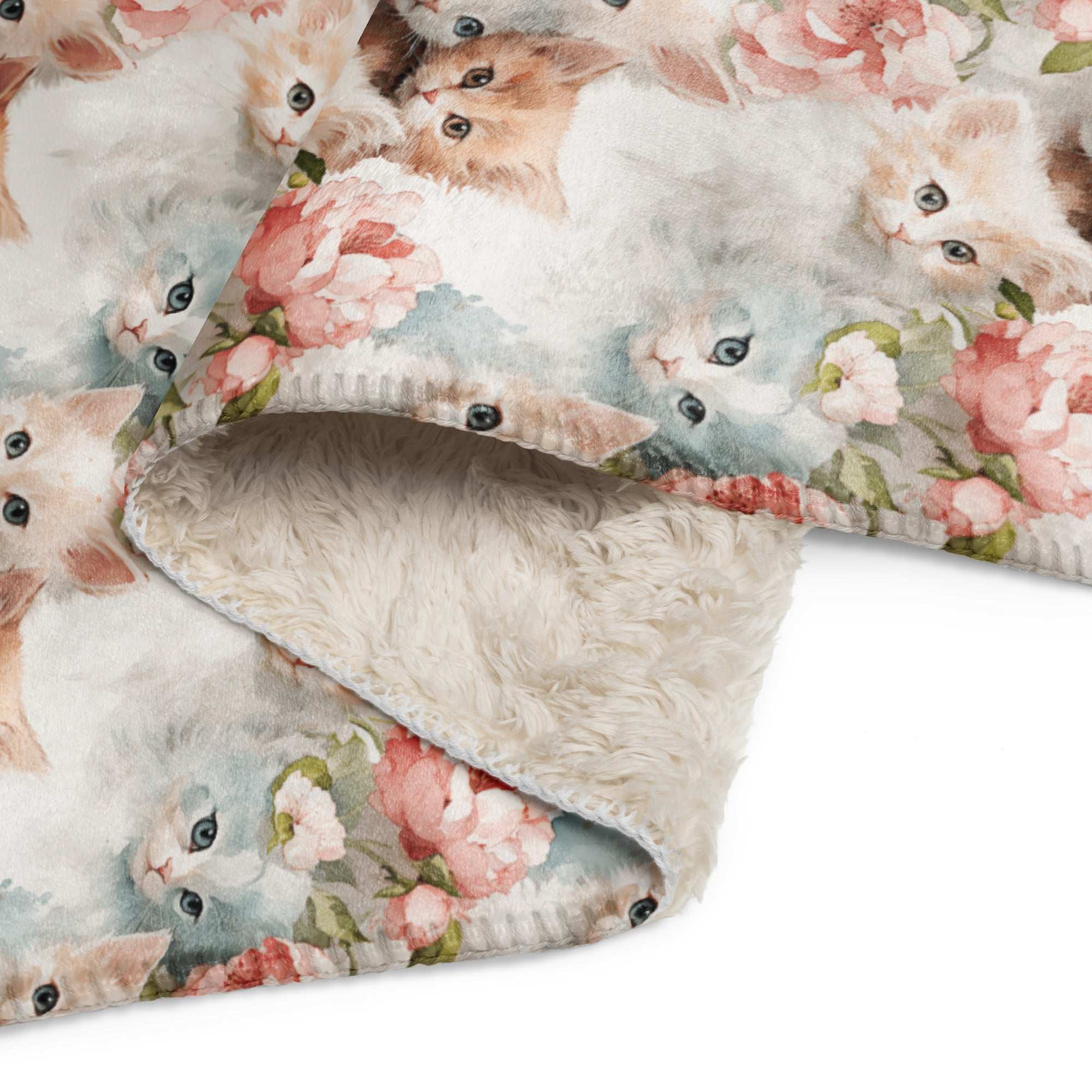 RCC Sherpa Blanket Sweet Kitty
