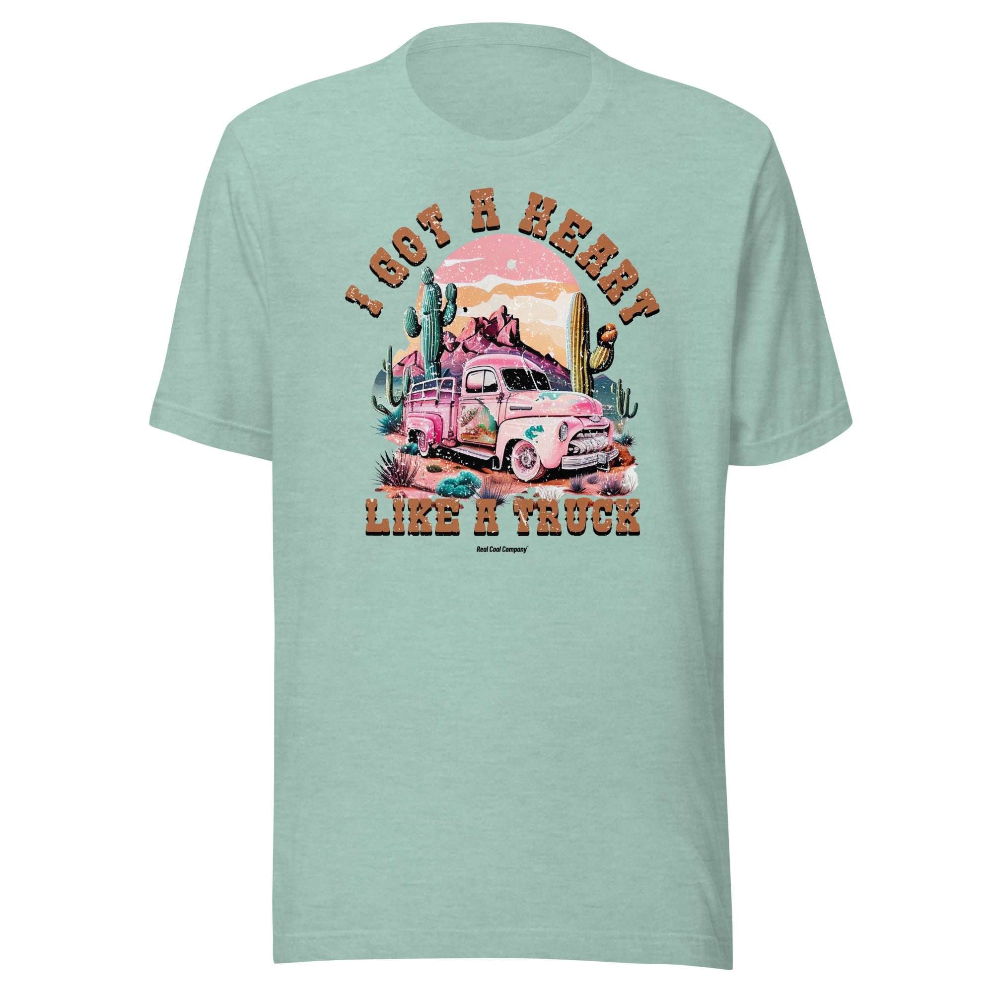Vintage Graphic T-Shirt - Pink Truck